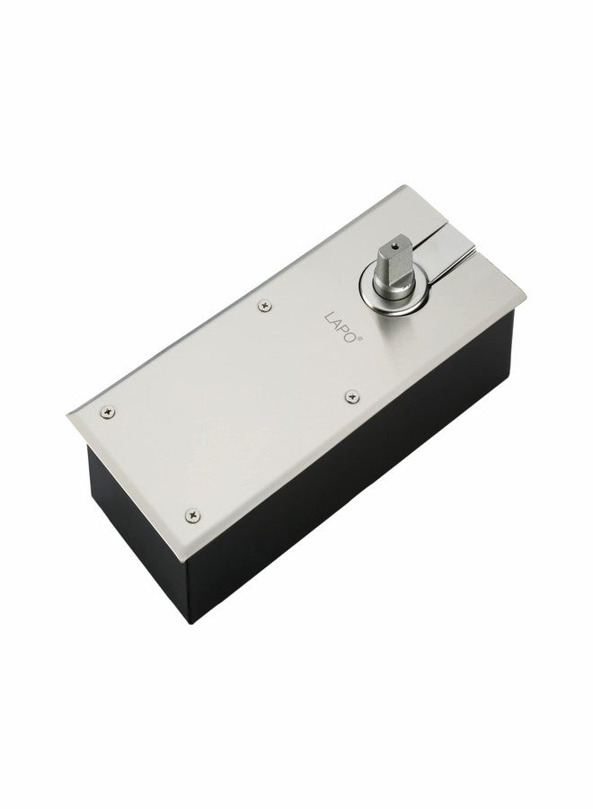 LAPO زنبرك أرضي أسطواني شديد التحمل من الفولاذ المقاوم للصدأ من لابو للأبواب، زنبرك أرضي للأبواب الخشبية والزجاجية والألمنيوم بوزن يصل إلى 90 كجم (لون فضي) عبوة من قطعة واحدة - Image 4